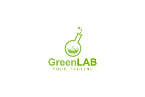 Green Lab Logo Design Graphic By Sabavector Creative Fabrica