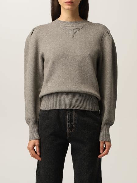 ISABEL MARANT ETOILE Kelaya Sweater In Cotton And Wool Blend Grey