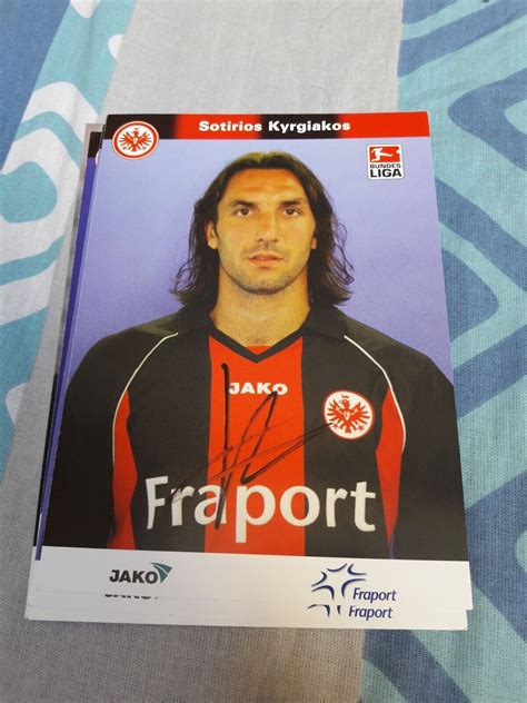 Signierte Ak Sotirios Kyrgiakos Eintracht Frankfurt Neu Ebay