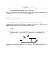 Phy Pre Lab Solution Pdf Pre Lab Phy What Is The Main