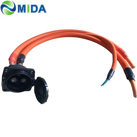 A A A Chademo Socket Dc Fast Ev Charger Inlet With M Cable