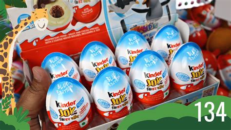 ASMR A Lot Of Kinder Joy Opening Asmr Kinder Joy Surprise Toys Eggs