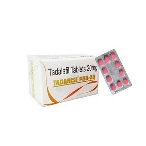 Tadarise Pro 20 Mg Tablets At Rs 35 Stripe Tadalafil Tablets In