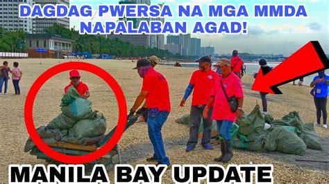 Manila Bay Update August Dagdag Pwersa Ng Mga Mmda Napalaban