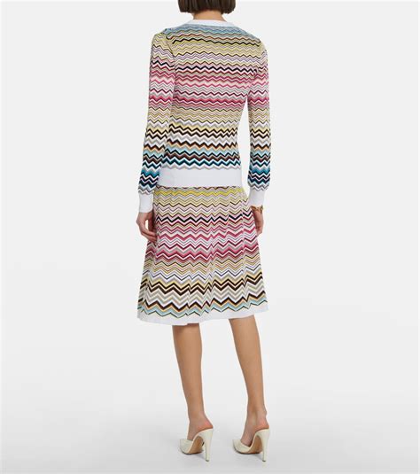 Missoni Zig Zag Cotton Blend Cardigan Missoni