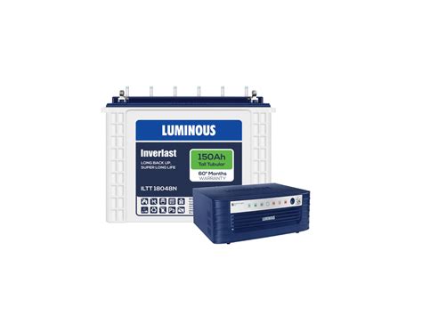 Luminous SHAKTI CHARGE 1450 Inverter Luminous ILTT 18048N Battery