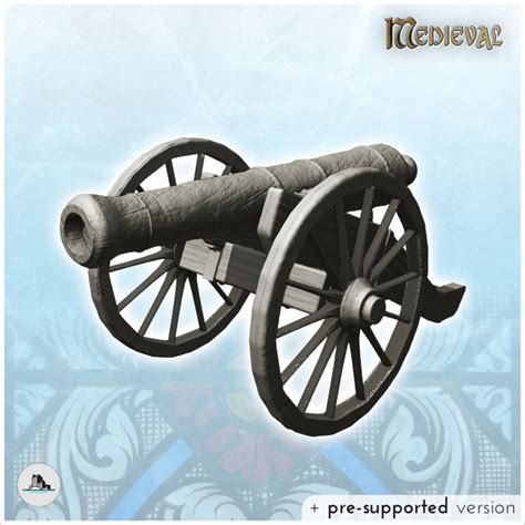 3D Printable Modern wheeled artillery cannon (1) - Pirate Jungle Island ...