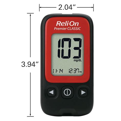 ReliOn Premier CLASSIC Blood Glucose Monitor Kit - 25 Test Strips ...