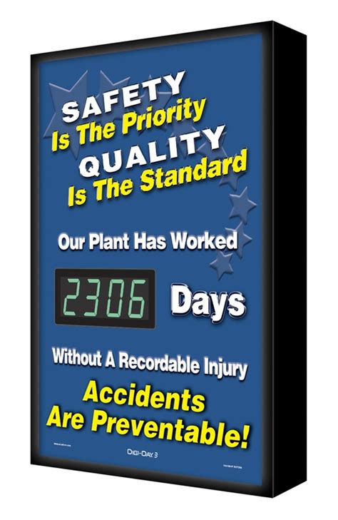 Backlit Digi Day® Electronic Scoreboards Safety Is The Priority