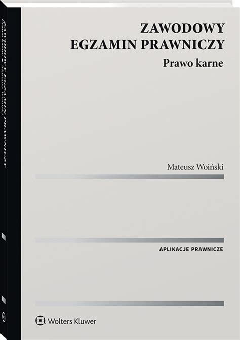 Zawodowy egzamin prawniczy Prawo karne 2023 książka ebook PDF