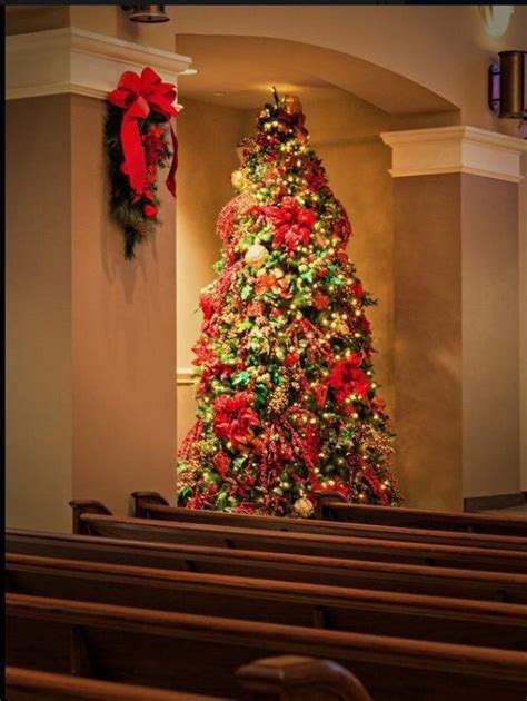 Pin By Jen Hartnett On Christmas Trees Inside Church Christmas