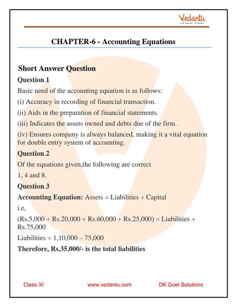 Solution Dk Goel Solutions Class Accountancy Chapter Accounting