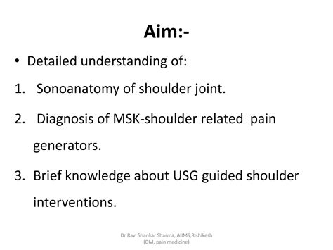 Diagnostic Ultrasound Of Shoulder Ppt