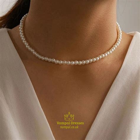 Yx Mm New Imitation Pearl Necklace Women S Collarbone Chain