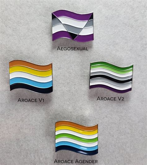 Aro Ace Pride Flagge Emaille Pins Weiche Etsy