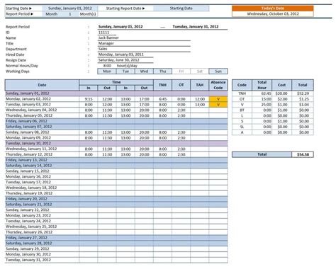 Time Spreadsheet Template — db-excel.com