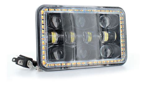 Faro Unidad 4x6 14 Led Lupa 4656 Ojo Angel Blanco Ambar Envío gratis