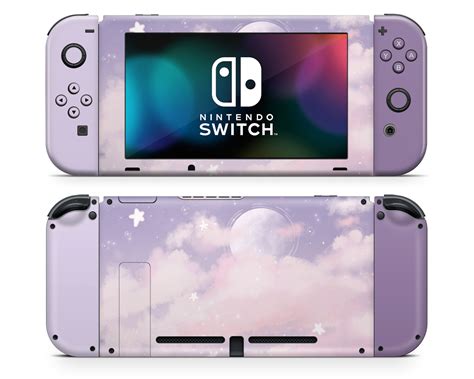 Purple Clouds Nintendo Switch Skin Pretty Purple Pastel - Etsy