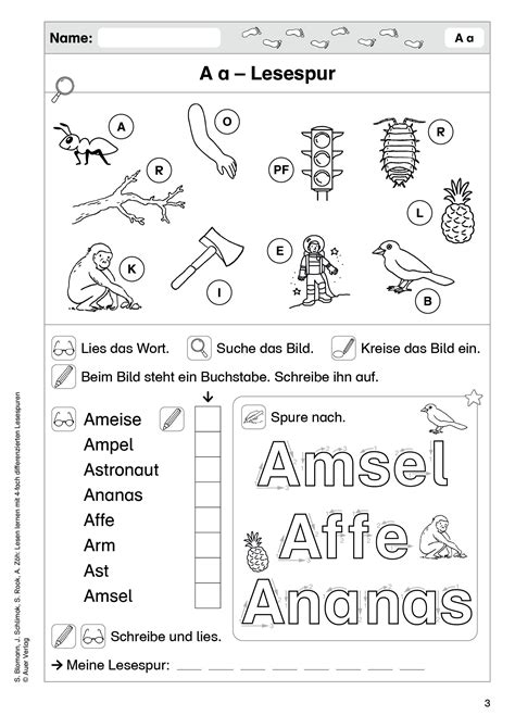 Grundschule Unterrichtsmaterial Deutsch Anfangsunterricht Lesespurgeschichte Lesespur Zum