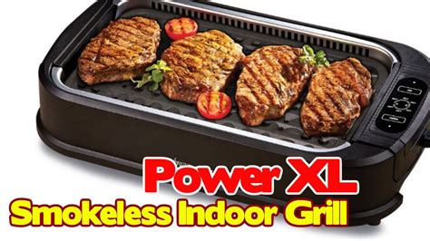 Power XL Smokeless Electric Indoor Removable Grill And Griddle Plates