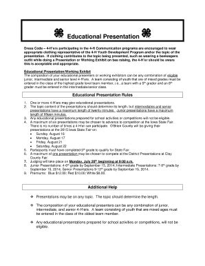 Fillable Online Extension Iastate Educational Presentation Extension