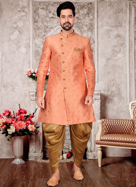 Peach Classic Sherwani For Women Latest Peach Classic Sherwani Online