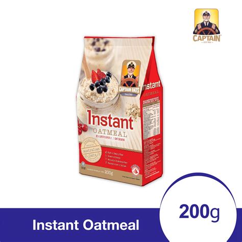 Jual Captain Oats Instant Oatmeal 200 Gr Shopee Indonesia