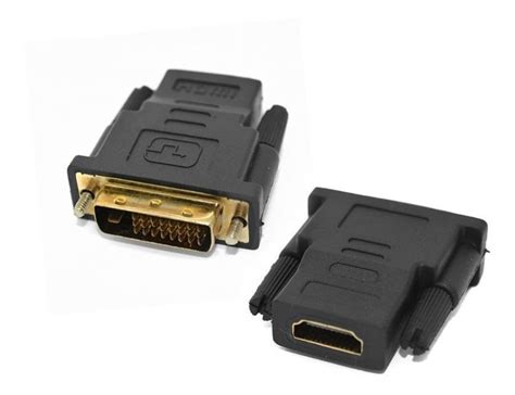 Conector Adaptador Dvi D O Dvi I Macho A Hdmi Hembra Fullhd