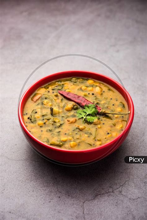 Image Of Dal Palak Or Lentil Spinach Curry Popular Indian Main Course