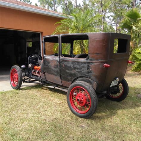 1927 Ford Model T 2 Door Sedan Rat Rod Hot Rod Steel Car For Sale Photos Technical