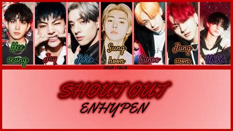 Enhypen Shout Out Color Coded Sub Ita Youtube