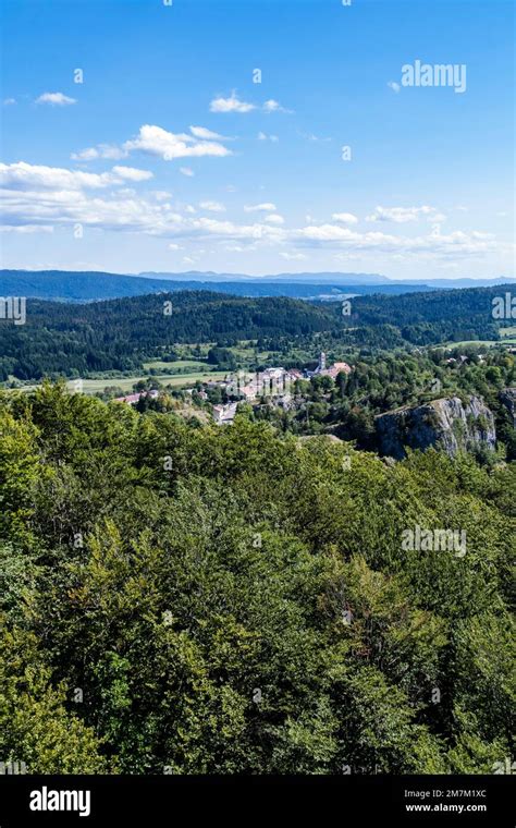 La Chaux Du Dombief Central Eastern France Overview Of The Village