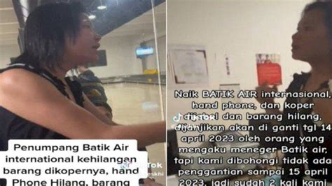 Video Viral Koper Penumpang Batik Air Dibobol Handphone Hilang 2 Kali