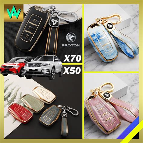 Car Key Cover Case Casing Sarung Kunci Kereta Proton X X Key