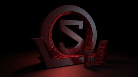 Red Letters Letter Logo For Video Game Backgrounds | JPG Free Download ...