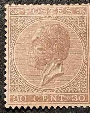 Belgium Leopold I In Profile A Franc Violet