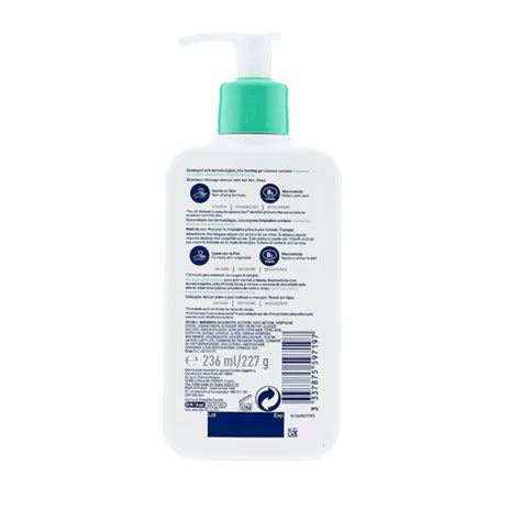 CERAVE GEL LIMPIADOR ESPUMOSO 236 ML Pharmasalus