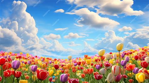 Premium Photo | A wonderful tulip background wallpaper