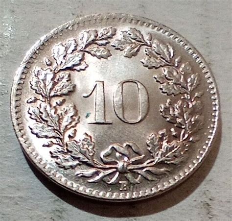 10 Rappen Switzerland 1964 Coin Confœderatio Helvetica eBay