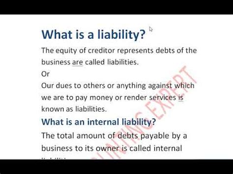 Liability Definition Types Example And Assets Off