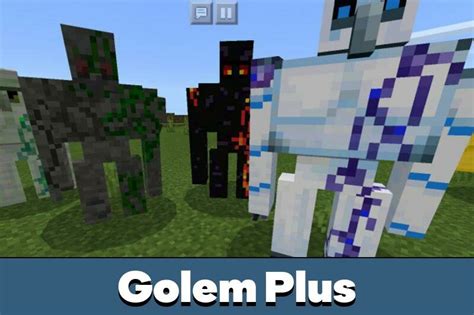 Golem Mod For Minecraft Pe Addons For Minecraft Pe