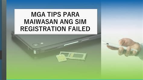 TIPS PARA MAIWASAN ANG SIM CARD REGISTRATION FAILED By Knowledgetechtv