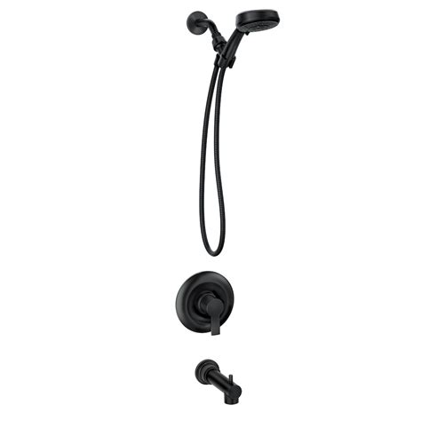 Moen Meena 1 Handle Tub Shower In Matte Black The Home Depot Canada