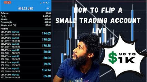 How To Flip A Small Trading Account Forex Youtube