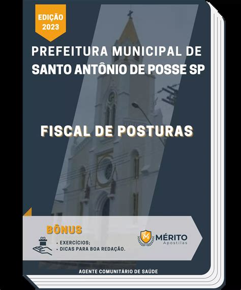 Apostila Fiscal De Posturas Prefeitura De Santo Ant Nio De Posse Sp