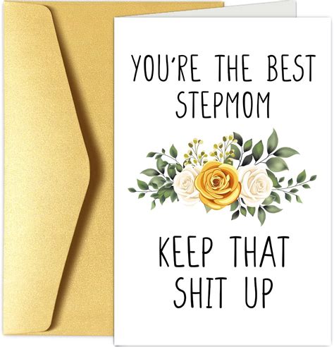 Amazon To My Stepmom Stepmom Birthday Card Stepmom Is The