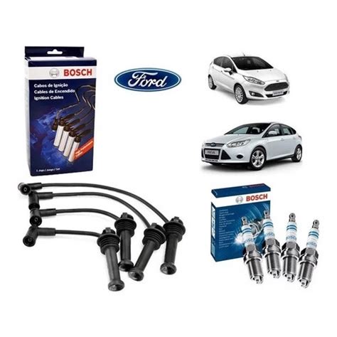 Kit Cabos E Velas Bosch Ford New Fiesta Fiesta Ka Focus Ecosport