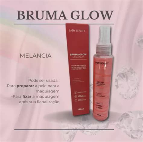 Bruma Fixadora Glow Melancia Ml Lady Beauty Tudo De Maquiagem