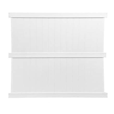 Reviews For Weatherables Augusta 6 Ft H X 8 Ft W White Vinyl Privacy