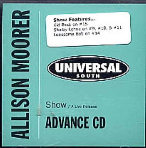 Allison Moorer Show A Live Release Us Promo Cd Album Cdlp 244565